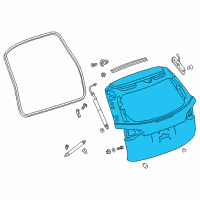 OEM 2018 GMC Terrain Gate Asm-Lift Diagram - 84277350