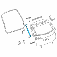 OEM 2020 GMC Terrain Lift Cylinder Diagram - 84223875