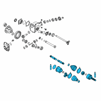 OEM Infiniti FX35 Shaft Assy-Front Drive, RH Diagram - 39100-CG010