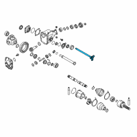 OEM Infiniti FX45 Shaft - Side Differential Diagram - 38231-AR000