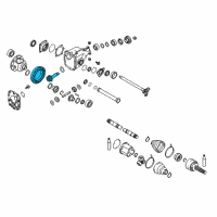 OEM 2014 Infiniti QX70 Gear Set-Final Drive Diagram - 38100-AR560