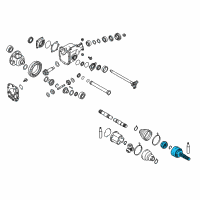 OEM 2005 Infiniti FX45 Joint Assy-Outer Diagram - 39211-CG000