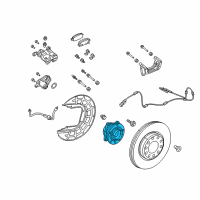 OEM 2016 Jeep Cherokee Wheel Bearing Diagram - 68155868AB