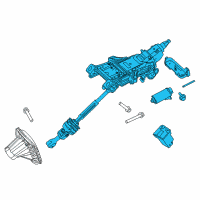 OEM 2016 Ford Edge Column Assembly Diagram - F2GZ-3C529-AE