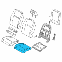 OEM 2015 Dodge Journey Seat Cushion Foam Diagram - 68096240AA