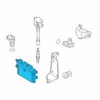 OEM Nissan Versa Blank Engine Control Module Diagram - 23703-9KZ1B