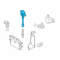 OEM 2014 Nissan Versa Note Ignition Coil Assembly Diagram - 22448-5RB0A