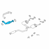 OEM 2005 Pontiac Grand Prix 3Way Catalytic Convertor Assembly (W/ Exhaust Manifold P Diagram - 15780300