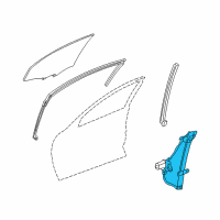 OEM 2001 Chevrolet Impala Window Regulator Diagram - 15240529