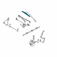 OEM Mercury Mariner Wiper Blade Diagram - 6L8Z-17528-AA