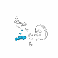 OEM 2012 Lincoln MKX Master Cylinder Diagram - CT4Z-2140-A