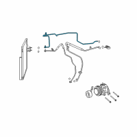 OEM Dodge Ram 2500 Line-A/C Liquid Diagram - 55057088AE