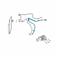 OEM Dodge Ram 3500 Line-A/C Suction Diagram - 55056869AD