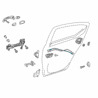 OEM 2012 Toyota Prius C Lock Cable Diagram - 69770-52100