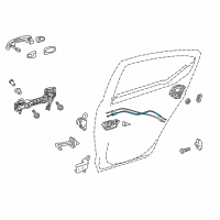 OEM 2015 Toyota Prius C Lock Cable Diagram - 69730-52180