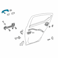 OEM 2012 Toyota Prius C Handle, Outside Diagram - 69211-52100-H1