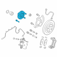 OEM 2011 Ford Edge Front Hub Diagram - BT4Z-1104-A