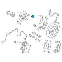 OEM 2014 Ford Edge Hub Assembly Lock Nut Diagram - -W712772-S439
