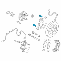 OEM Ford Caliper Support Bolt Diagram - 7T4Z-2248-AA