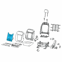 OEM Jeep Compass Pad-Seat Back Diagram - 68248229AA