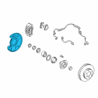 OEM 2003 Toyota Sequoia Splash Shield Diagram - 47703-0C011