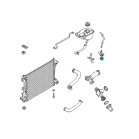 OEM Ford Water Outlet Seal Diagram - BR3Z-8255-B