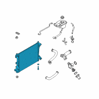 OEM 2009 Ford Mustang Radiator Diagram - H2MZ-8005-T