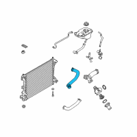 OEM Ford Upper Hose Diagram - BR3Z-8260-BA