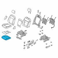 OEM Ford Ranger Seat Cushion Pad Diagram - KB3Z-2163223-A