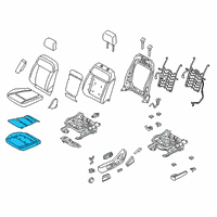 OEM 2019 Ford Ranger Seat Cushion Pad Diagram - KB3Z-21632A23-C