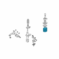 OEM Kia Rondo Front Coil Spring Diagram - 546301D101DS