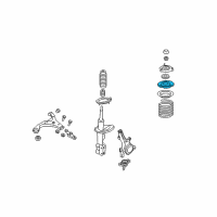 OEM 2007 Kia Optima Seat Assembly-Spring, Upper Diagram - 546222G000