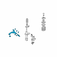 OEM 2007 Kia Rondo Arm Complete-Front Lower Diagram - 545001D100