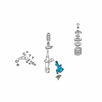 OEM 2007 Kia Optima Front Axle Knuckle Left Diagram - 517151D100