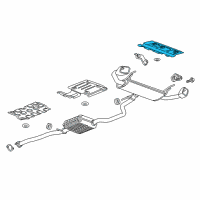 OEM 2022 GMC Terrain Heat Shield Diagram - 23462778