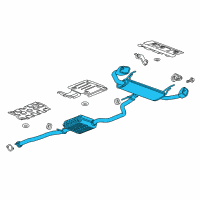 OEM Chevrolet Muffler & Pipe Diagram - 84364855