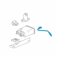 OEM GMC Savana 1500 Oxygen Sensor Diagram - 12599866