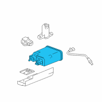 OEM GMC Sierra 1500 HD Canister Asm-Evap Emission Diagram - 15137021