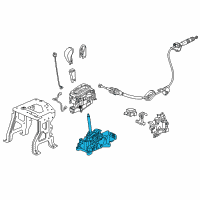 OEM Honda Pilot Bracket Set, Select Lever Diagram - 54200-TG7-A81