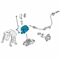 OEM 2019 Honda Ridgeline Escutcheon Set, Console *NH900L* (DEEP BLACK) Diagram - 54700-TG7-A81ZA