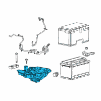 OEM 2015 Jeep Cherokee Tray-Battery Diagram - 68186053AC