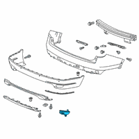 OEM 2021 Honda Pilot REFLECTOR ASSY., R. RR. Diagram - 33505-TG7-A01