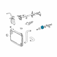 OEM Toyota Idler Pulley Diagram - 16603-31020