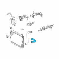 OEM 2006 Toyota Tundra Upper Hose Diagram - 16571-0P010