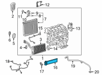 OEM Lexus NX450h+ Quick Heater Assembly Diagram - 87710-42050