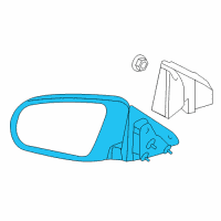 OEM 2009 Dodge Avenger Passenger Side Mirror Outside Rear View Diagram - 5008988AB