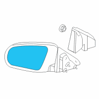 OEM Chrysler Glass-Mirror Replacement Diagram - 68020073AA