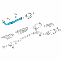 OEM Honda Accord Pipe, Exhuast (A) Diagram - 18210-T2F-A31