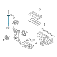 OEM 2007 Mercury Mariner Dipstick Diagram - 5L8Z-6750-AA