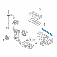 OEM Ford Escape Manifold Gasket Diagram - 1S7Z-9439-AA